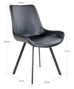 Ebuy24 Memphis Esszimmerstuhl schwarz. -Deutschland Stühle Verkaufs-Shop f2160ad8737a41d8afb519b89edce1d5