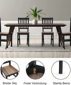 Costway 4er Set Esszimmerstühle -Deutschland Stühle Verkaufs-Shop f4494e52784a451894fe9c570309cabd