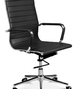 Lifa Living Bürostuhl Brisbane aus Büffelleder - Schwarz