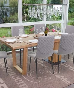 Esszimmerstuhl HWC-F47 (6er Set) - Grau - Textil -Deutschland Stühle Verkaufs-Shop f4aa7e35c8f54c5b82fa6c9a236e719a