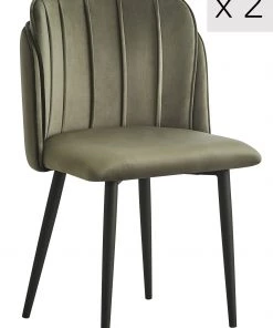 Nordlys Esszimmerstühle (2er Set) NORA - Grün