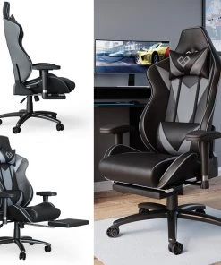 Vicco Gamingstuhl „Sirius“ Schwarz/Grau -Deutschland Stühle Verkaufs-Shop f61164319dce4977931c3c7bce398317