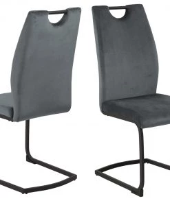 Ebuy24 Ulla Esszimmerstuhl Freischwingervelour