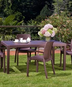 Dmora Stapelbarer Stuhl mit Rattaneffekt -Deutschland Stühle Verkaufs-Shop f6d8922c48cf42b3b44b43e683641bd6