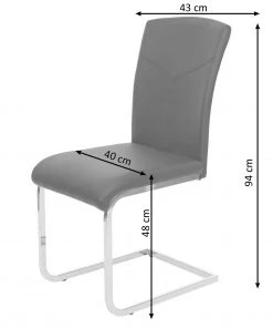 Esszimmerstuhl HWC-F36 (2er Set) - Grau - Textil -Deutschland Stühle Verkaufs-Shop f7065c21cc5f4447ab53825b0ba5721e