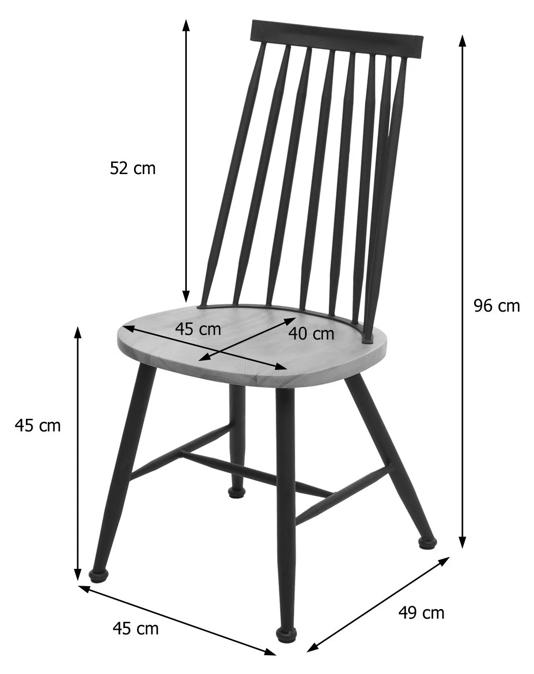 Esszimmerstuhl HWC-G69 (6er Set) - Dunkelbraun - Braun 3 Esszimmerstuhl HWC-G69 (6er Set) - Dunkelbraun - Braun – Bild 3