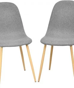Costway 2er-Set Polsterstuhl Esszimmerstuhl