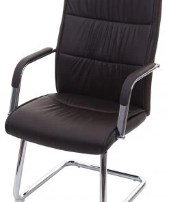 Konferenzstuhl HWC-A49 - Braun - Metall