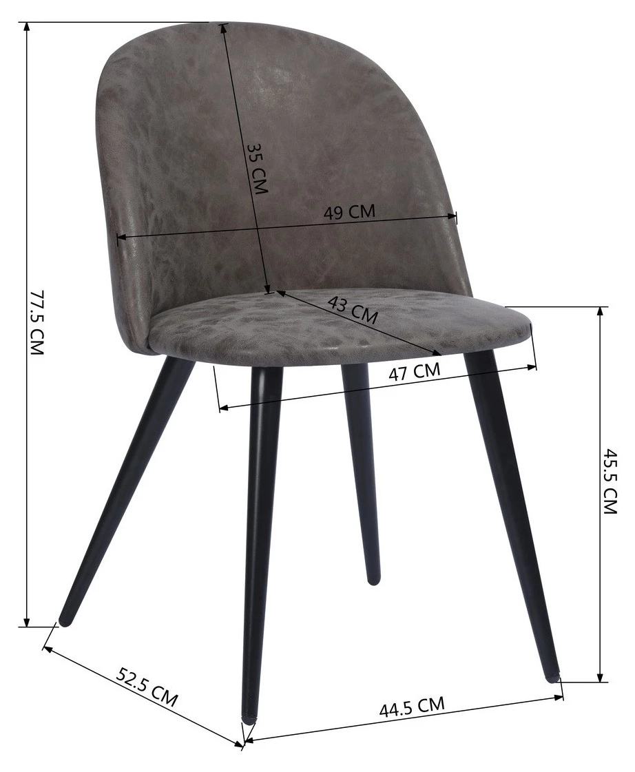 Urban Meuble Esszimmerstühle ZOMBA VINT BK(2er-Set) 5 Urban Meuble Esszimmerstühle ZOMBA VINT BK(2er-Set) – Bild 5