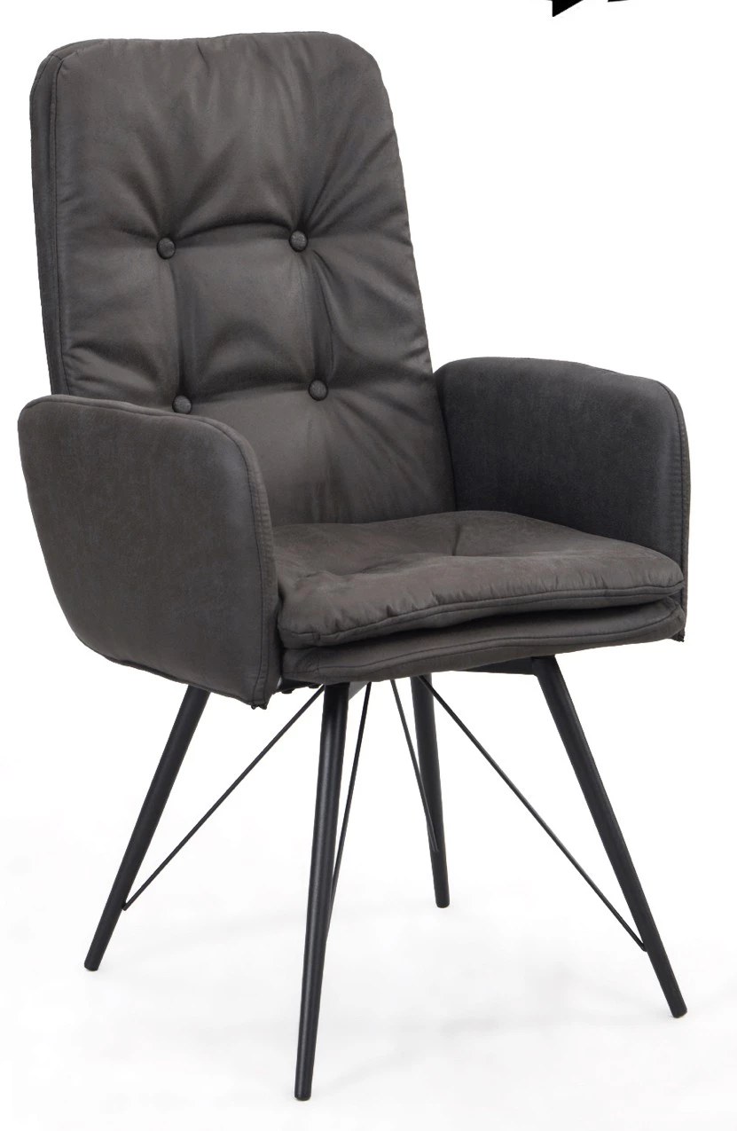 B&D home Armlehnstuhl ANOUK - Grau 1 B&D home Armlehnstuhl ANOUK - Grau