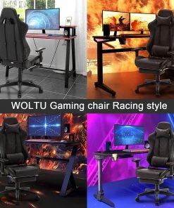 Woltu Gaming Stuhl Ulrich - Blau -Deutschland Stühle Verkaufs-Shop fd13ef23be754631bedde7ae02b07072