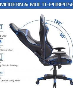 Woltu Gaming Stuhl Daniel - Schwarz - Blau -Deutschland Stühle Verkaufs-Shop fe13e84f8c444f8997ddfa50c0a4b29d