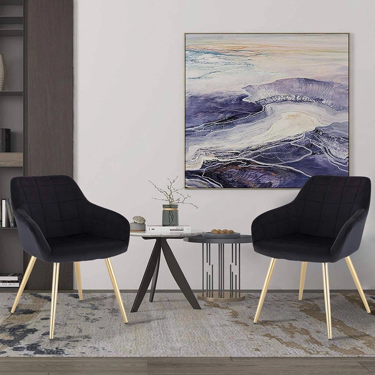 Woltu Esszimmerstuhl Jan - Schwarz 2 Woltu Esszimmerstuhl Jan - Schwarz – Bild 2