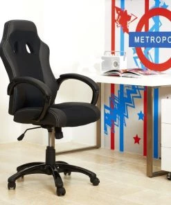 Loftscape Gaming Chair Arlington - Kunstlederbezug - schwarz 6 Loftscape Gaming Chair Arlington - Kunstlederbezug - schwarz -Deutschland Stühle Verkaufs-Shop fredriks rosario buerostuhl schwarz m ac ast 0203 10