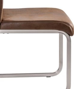 Fredriks Freischwinger Scalea (2er-Set) - Microfaser / Edelstahl - Vintage Braun 7 Fredriks Freischwinger Scalea (2er-Set) - Microfaser / Edelstahl - Vintage Braun -Deutschland Stühle Verkaufs-Shop freischwinger scalea 2er set kunstleder nougat 4695364
