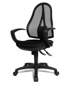 Topstar Drehstuhl Open Point SY - Kunstfaser / Mesh - Schwarz