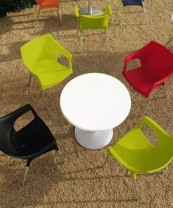 Blanke Design Stapelstuhl Pole (2er Set) - Kunststoff/Metall - Grün/Aluminium -Deutschland Stühle Verkaufs-Shop pole stapelstuhl kunststoff metall gruen aluminium 1421176