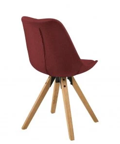 Mørteens Polsterstuhl Aledas II - Webstoff Cors: Dunkelrot - 2er Set -Deutschland Stühle Verkaufs-Shop polsterstuhl aledas ii 2er set webstoff gummibaum massiv dunkelrot 5061040