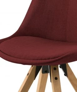 Mørteens Polsterstuhl Aledas II - Webstoff Cors: Dunkelrot - 2er Set -Deutschland Stühle Verkaufs-Shop polsterstuhl aledas ii 2er set webstoff gummibaum massiv dunkelrot 5061048