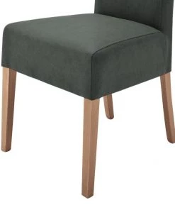 Roomscape Polsterstuhl Alessia II (2er-Set) - Anthrazit / Eiche -Deutschland Stühle Verkaufs-Shop polsterstuhl alessia ii 2er set kunstleder anthrazit eiche 1940858