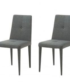Mørteens Polsterstuhl Desana (2er-Set) - Dunkelgrau