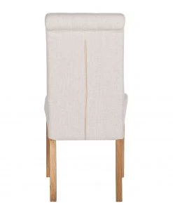 Maison Belfort Polsterstuhl Jeanne (2er-Set) - Webstoff / Eiche massiv - Creme -Deutschland Stühle Verkaufs-Shop polsterstuhl jeanne 2er set leinenstoff creme 1986266