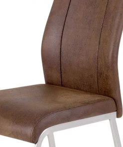 Fredriks Polsterstuhl Scalea (2er-Set) - Microfaser / Edelstahl - Vintage Braun 7 Fredriks Polsterstuhl Scalea (2er-Set) - Microfaser / Edelstahl - Vintage Braun -Deutschland Stühle Verkaufs-Shop polsterstuhl scalea 2er set kunstleder nougat 4695404