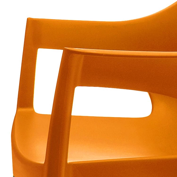 Blanke Design Stapelstuhl Pole (2er-Set) - Kunststoff/Aluminium - Orange/Chromfarben 4 Blanke Design Stapelstuhl Pole (2er-Set) - Kunststoff/Aluminium - Orange/Chromfarben – Bild 4