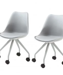 Mørteens Stuhl Jessen (2er-Set) - Platin