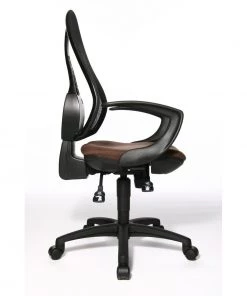 Topstar Drehstuhl Open Point SY - Kunstfaser / Mesh - Dunkelbraun / Schwarz -Deutschland Stühle Verkaufs-Shop topstar open point drehstuhl dunkelbraun m ts ast opt dbr 3