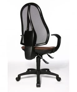 Topstar Drehstuhl Open Point SY - Kunstfaser / Mesh - Dunkelbraun / Schwarz -Deutschland Stühle Verkaufs-Shop topstar open point drehstuhl dunkelbraun m ts ast opt dbr 4
