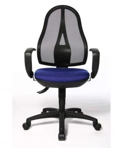 Topstar Drehstuhl Open Point SY - Kunstfaser / Mesh - Royalblau / Schwarz -Deutschland Stühle Verkaufs-Shop topstar open point drehstuhl royalblau m ts ast opt ryb 1