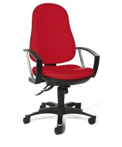 Topstar Trend 10 Drehstuhl - Kunstfaser / Kunststoff - Rot / Schwarz